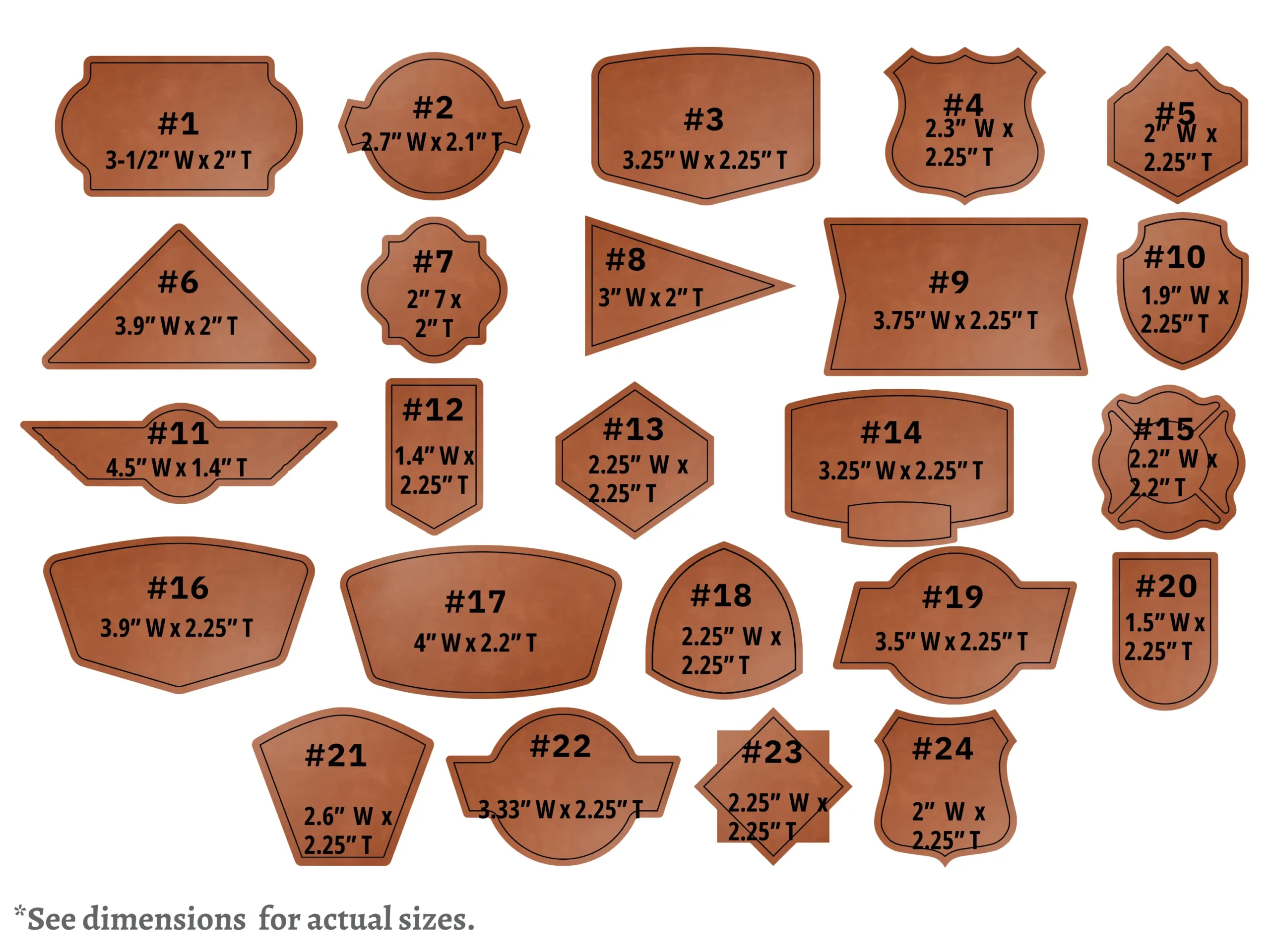 Patch Shapes 1-24